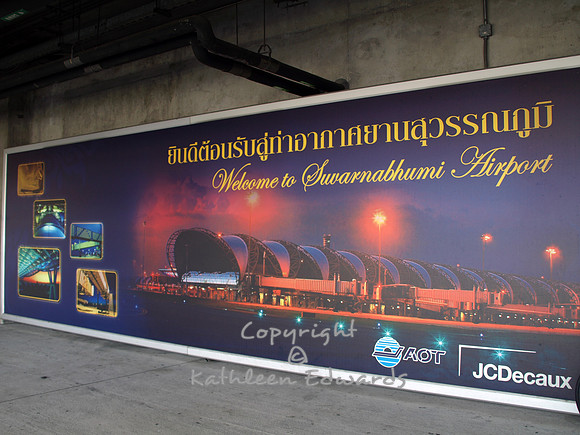 Welcome sign, Suvarnabhumi